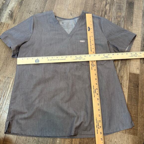 Figs Gray Technical collection womens XL scrub top workwear comfort performance - Picture 3 of 5
